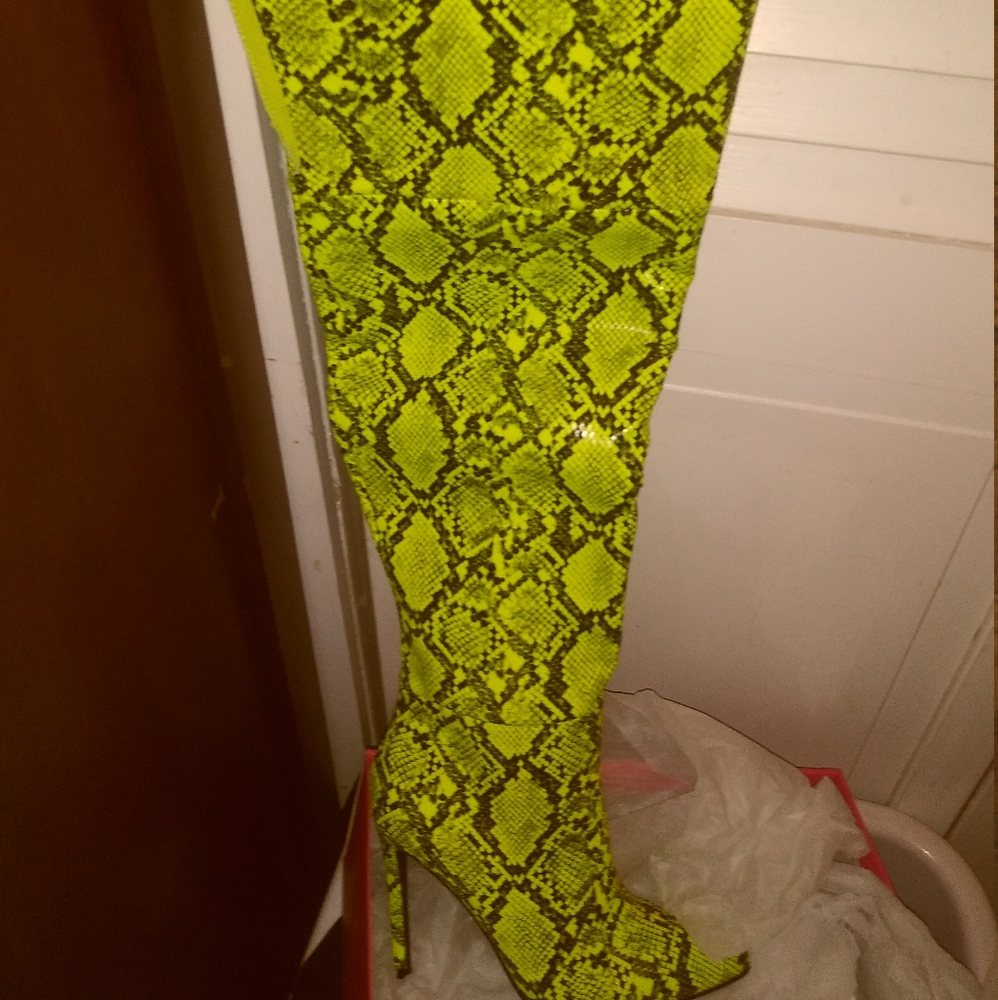 New thigh high boots